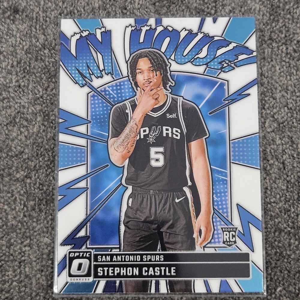 2024-25 Panini Donruss Optic Stephon Castle #16 My House RC Spurs